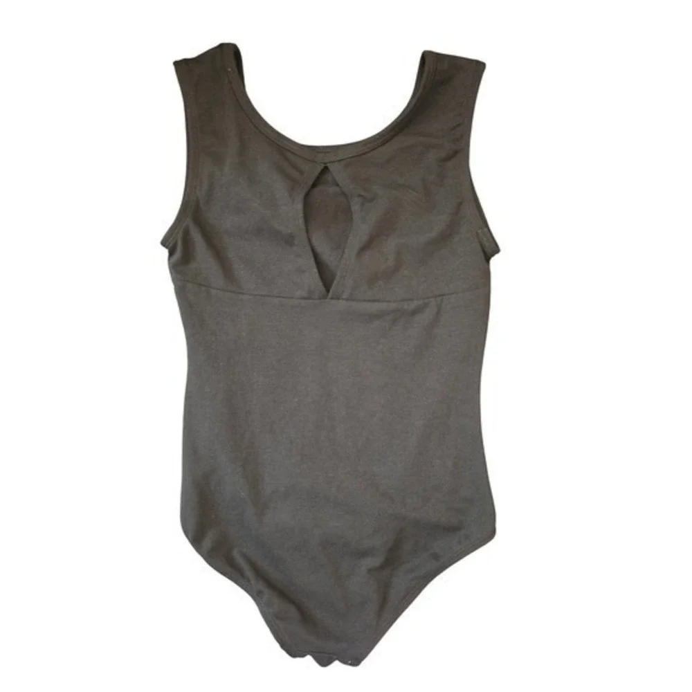 More Than Magic Girl's Dance Black Silver Studded Bodysuit Size L 10/12